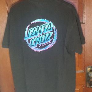 Santa Cruz Throwdown Dot Black T-Shirt